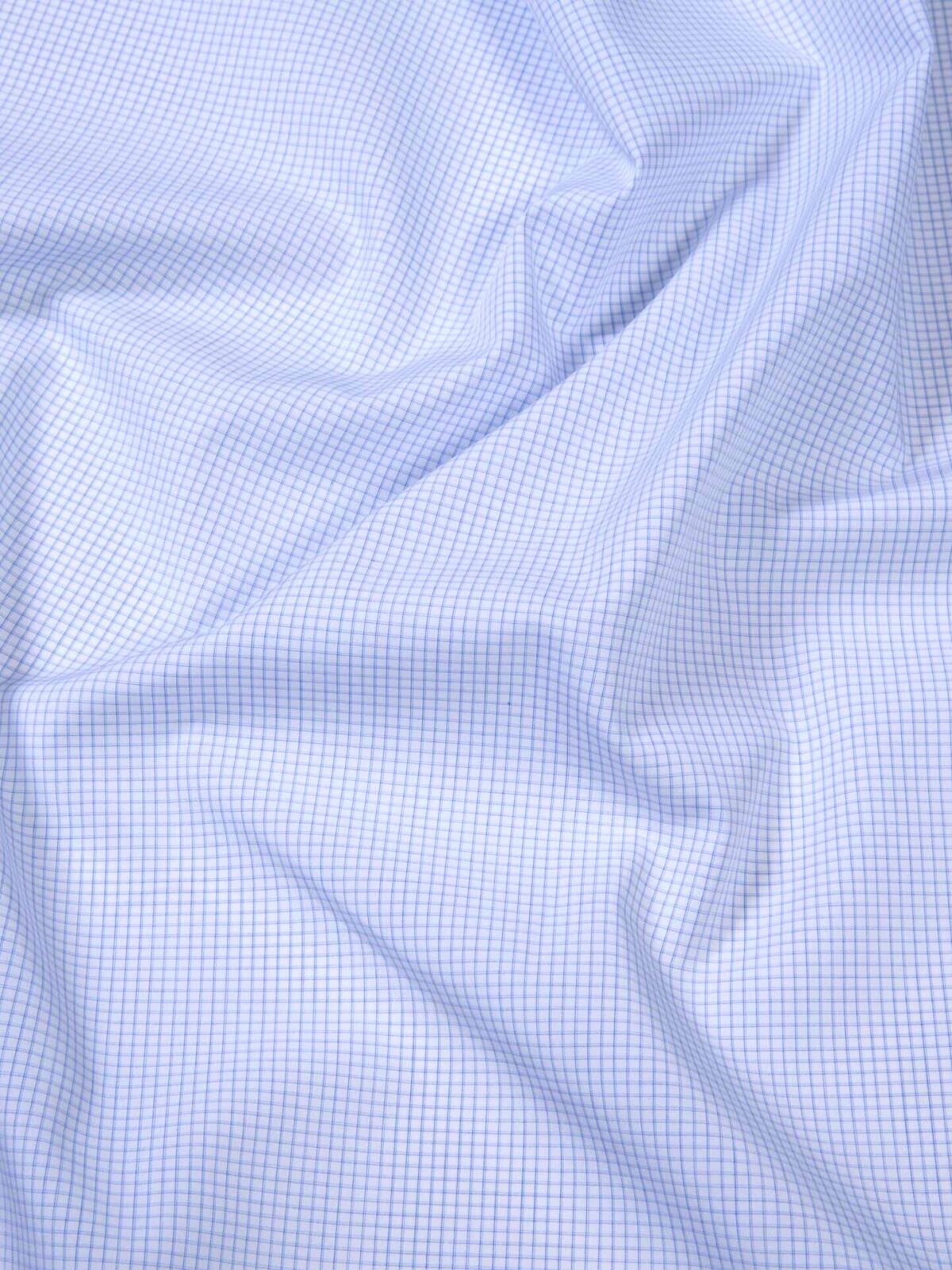 Shadow Check Cloth Madison Light Blue Mini Shadow Check Shirts by Proper Cloth