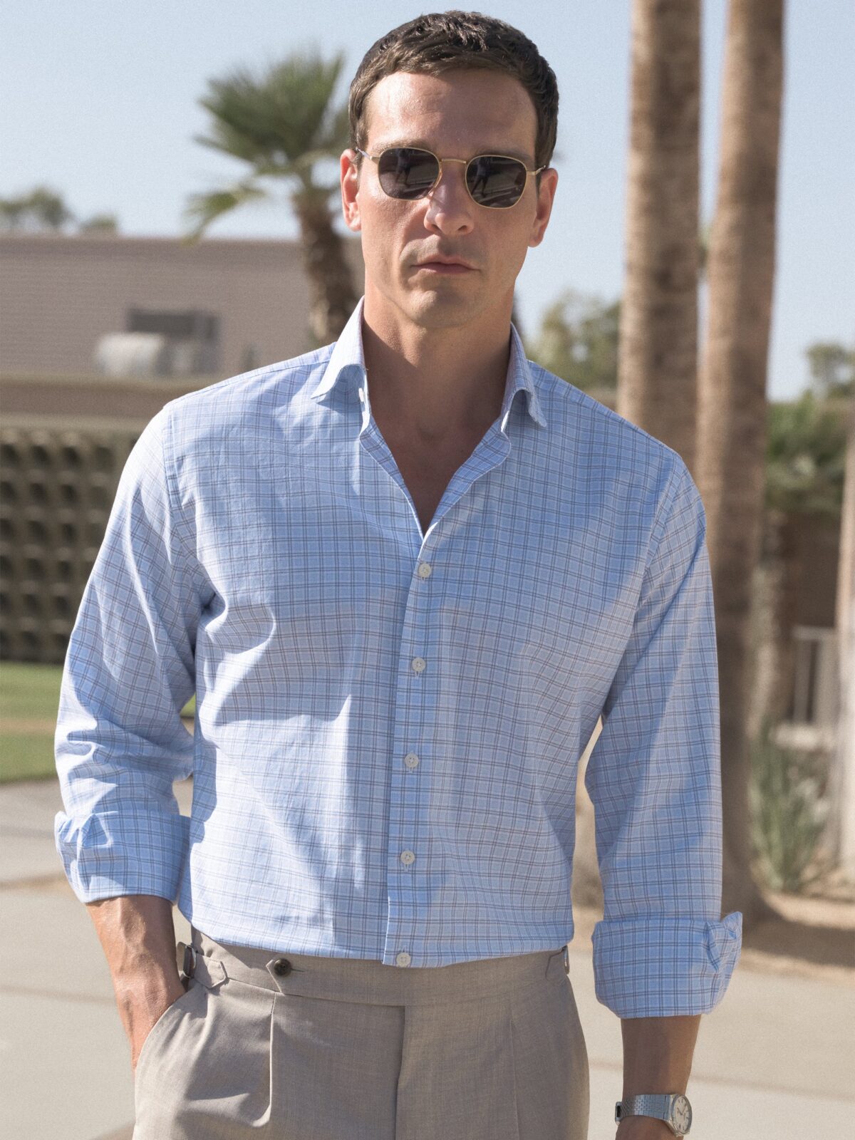 blue twill dress shirt Jamison" Blue Twill Spread Collar Dress Shirt  PolishedThreads.com