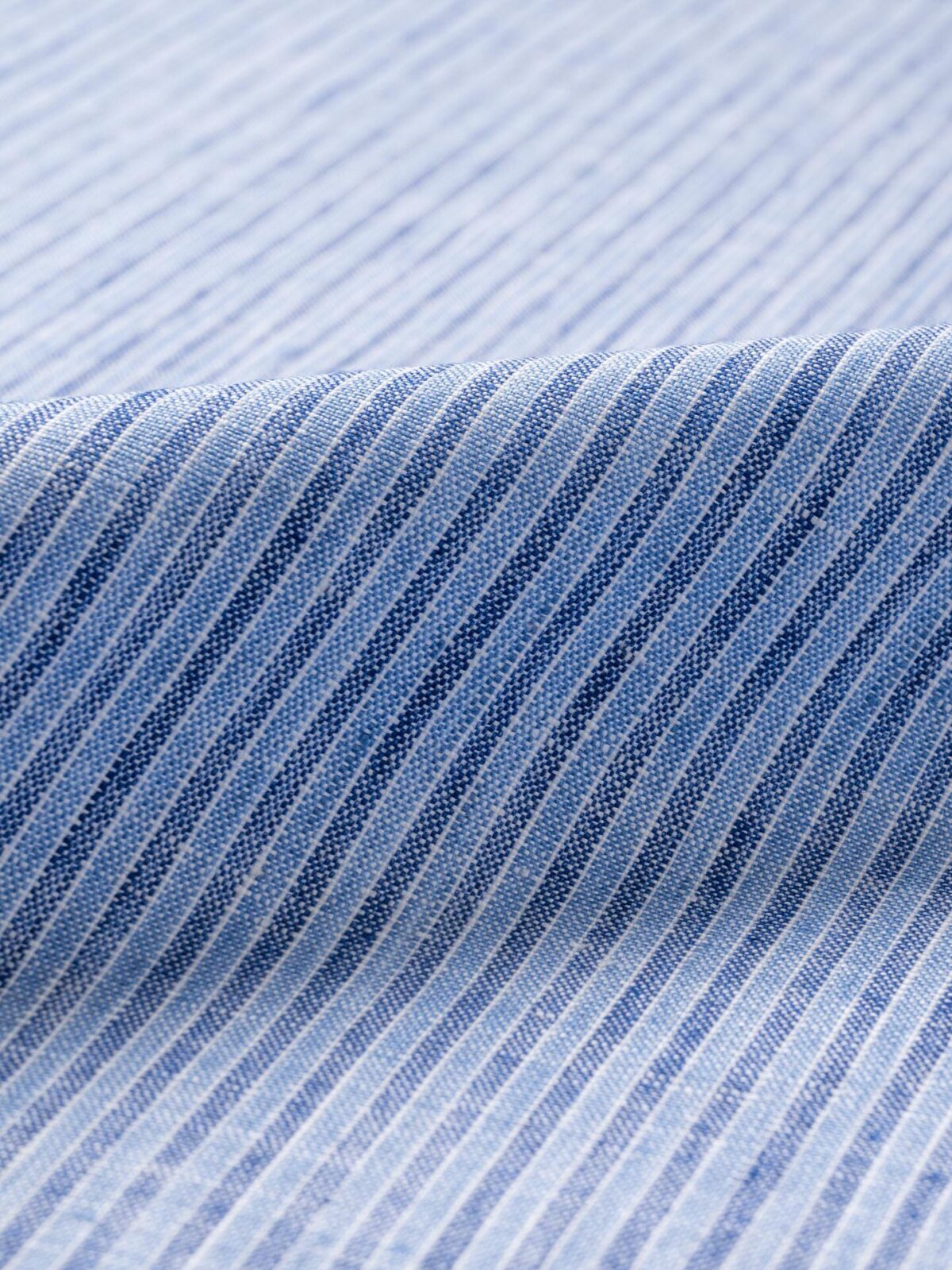 Positano Blue Small Stripe Italian Linen Shirts by Proper Cloth