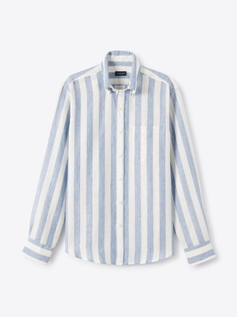 Men’s Portuguese Ocean Wide Stripe Linen Thumb