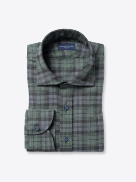 Shop Satoyama Faded Black Watch Plaid Flannel