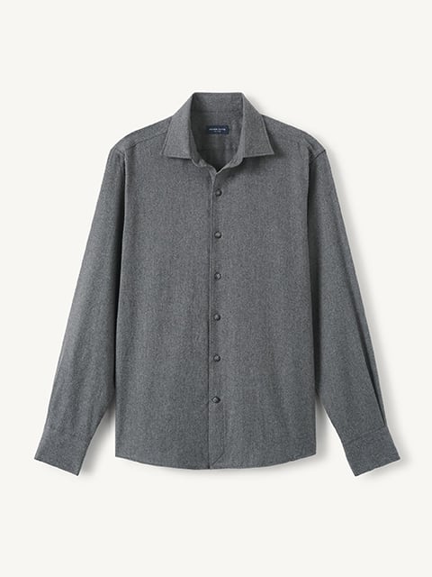 The Low Twist Shirt in Grey Large Plaid