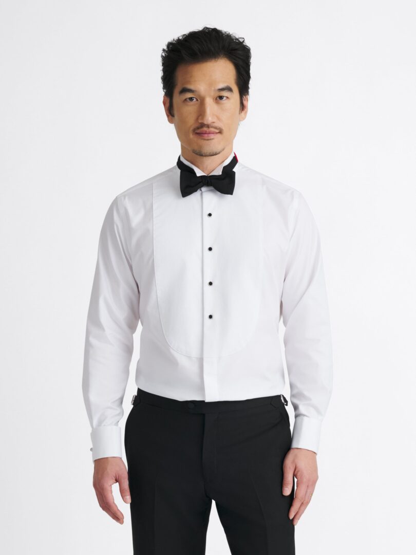 The Wingtip Tuxedo Shirt Detail