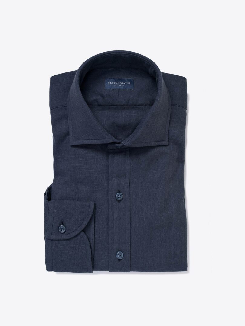 Japanese Slate Double Cloth Dress Shirt 