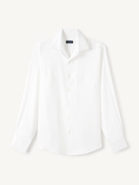 The Thomas Mason Giro Inglese Dress Shirt in White