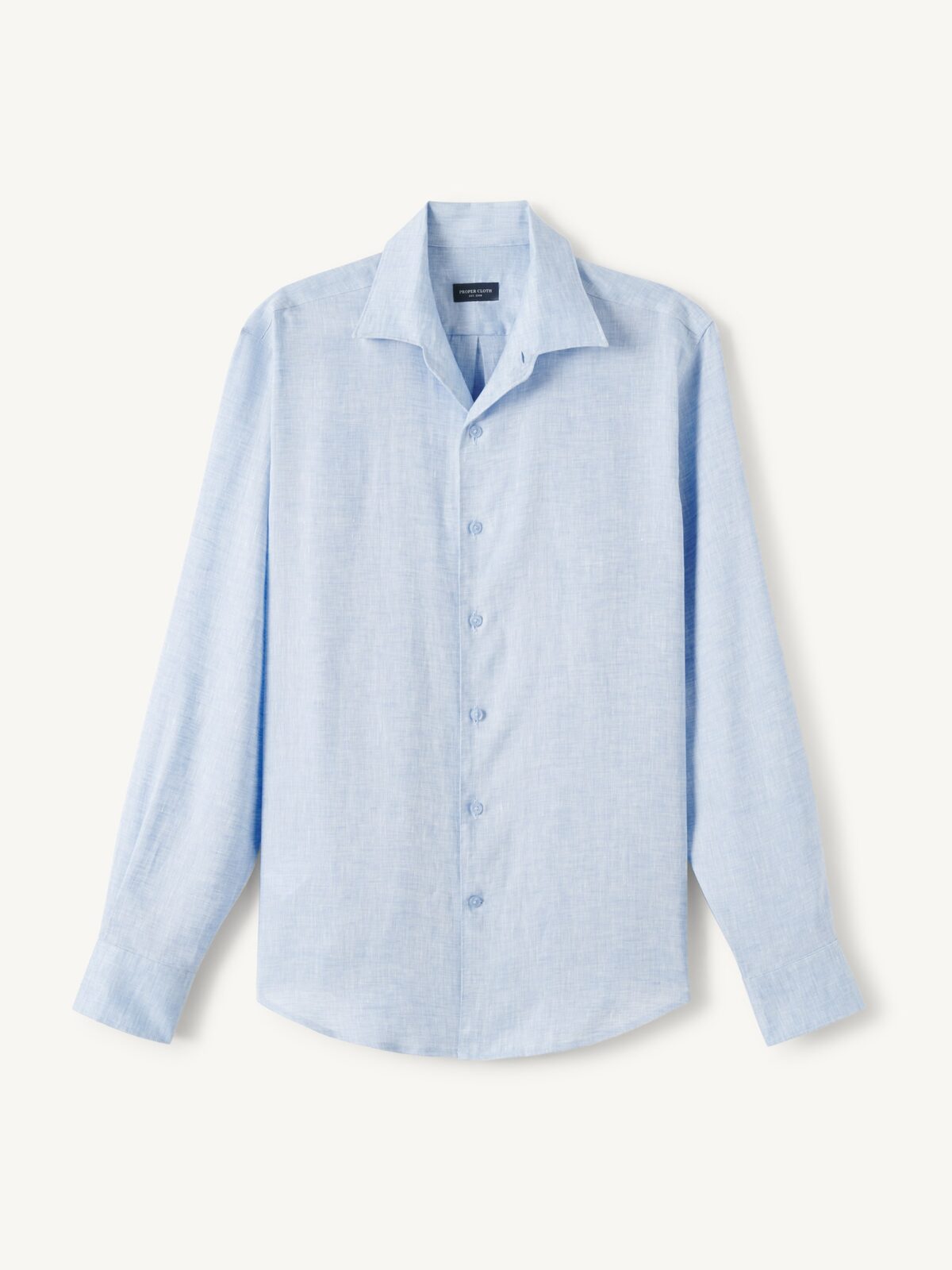 The Riviera Linen Shirt in Light Blue