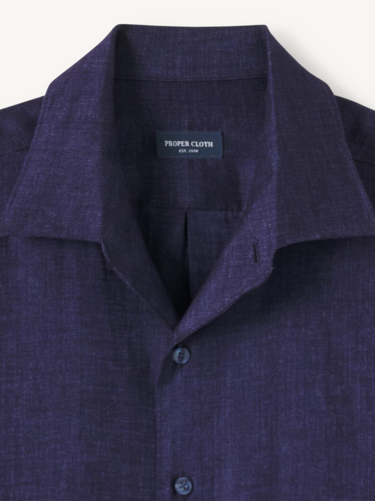The Riviera Linen Shirt in Navy