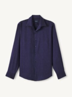 The Riviera Linen Shirt in Navy