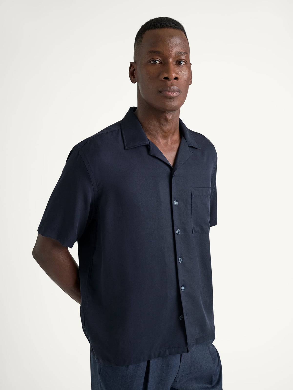 The Laramie Camp Shirt in Navy