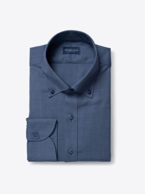 Shop Reda Light Slate Melange Merino Wool
