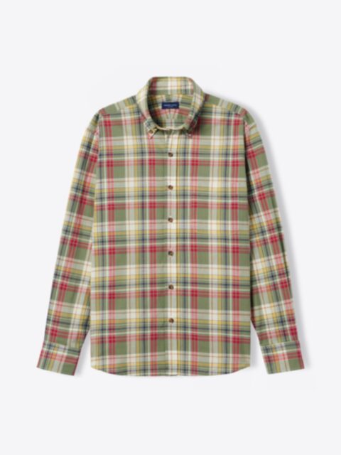 Shop Olive and Red Indian Madras