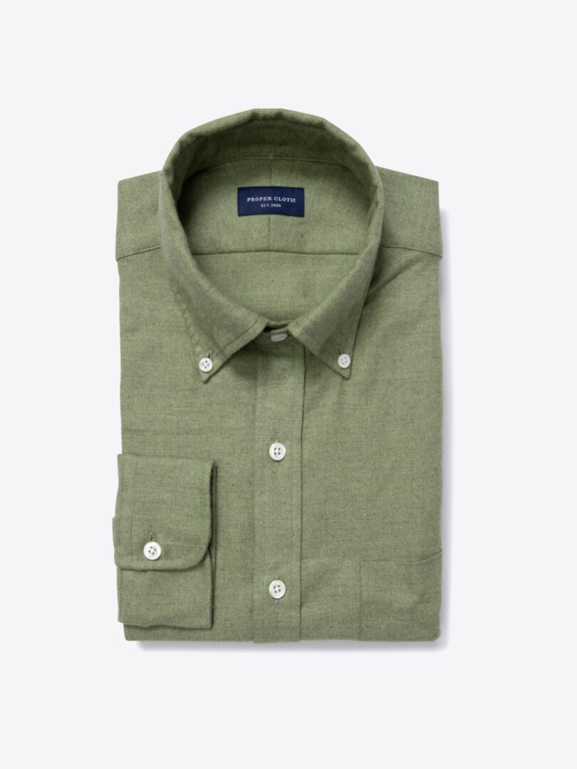 Canclini Sage Beacon Flannel Custom Made Shirt 