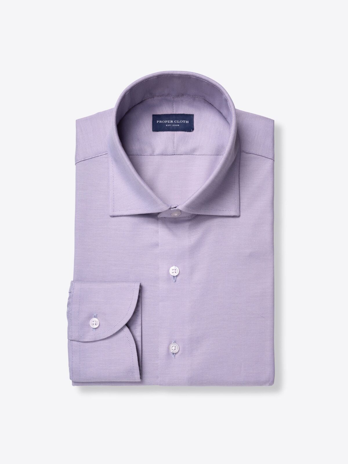 Canclini Lavender Wrinkle Resistant Royal Oxford Shirt by Proper Cloth