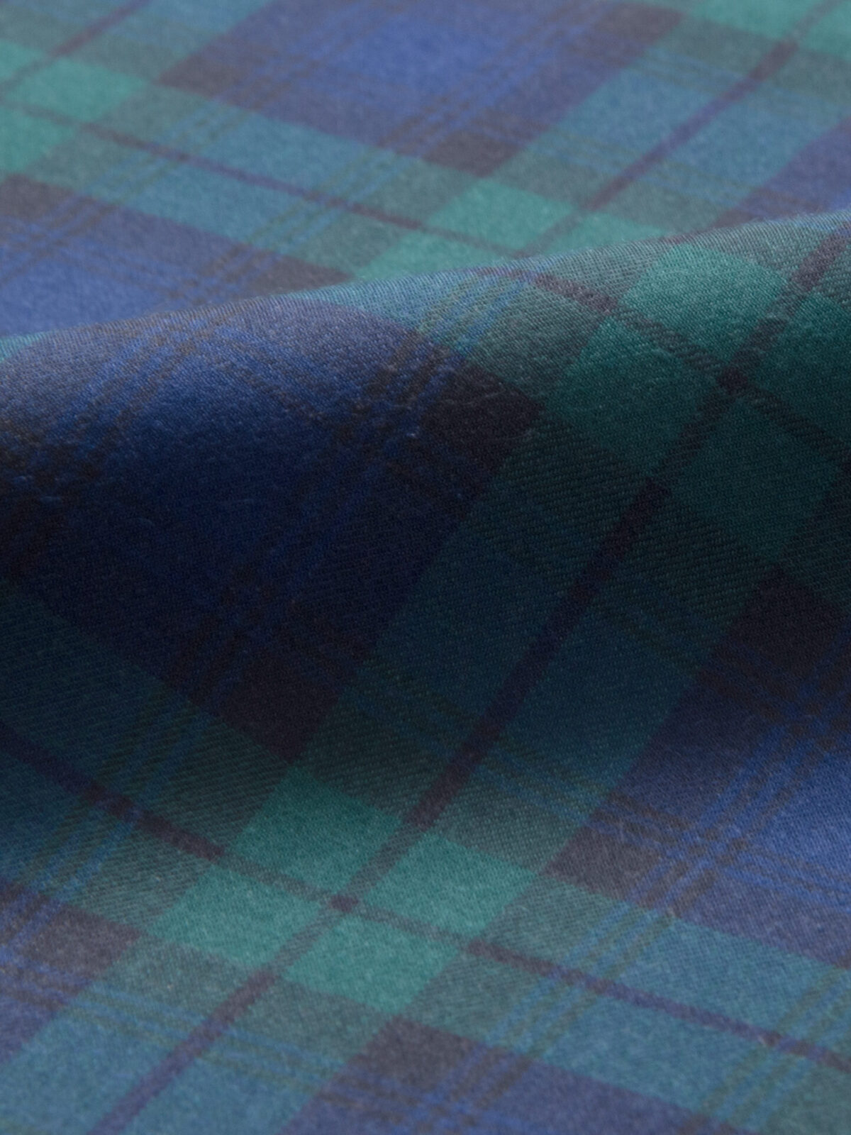 Moritz Lightweight Blackwatch Plaid Flannel Fitted Shirt Moritz Lightweight Blackwatch Plaid Flannel Fitted Shirt