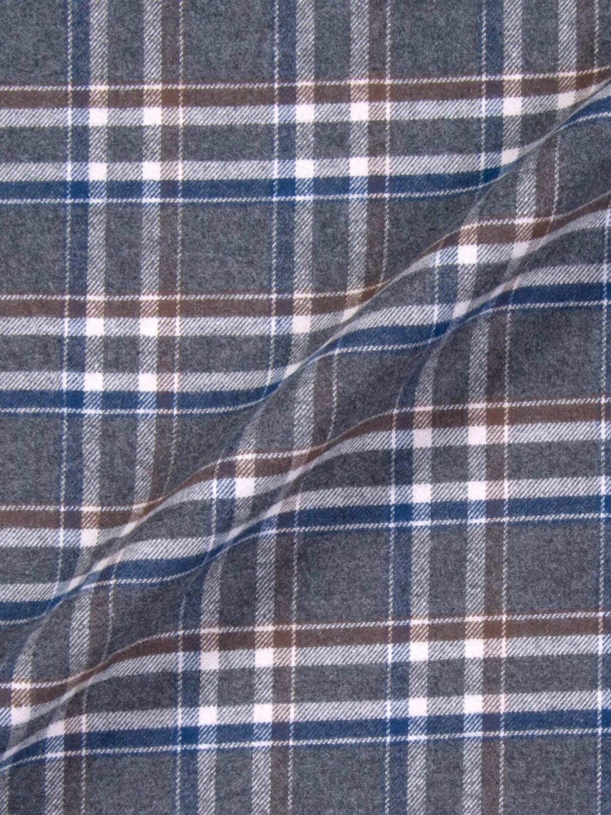 NEW Count Nathaniel Plaid Tartan Upholstery Fabric in Gray