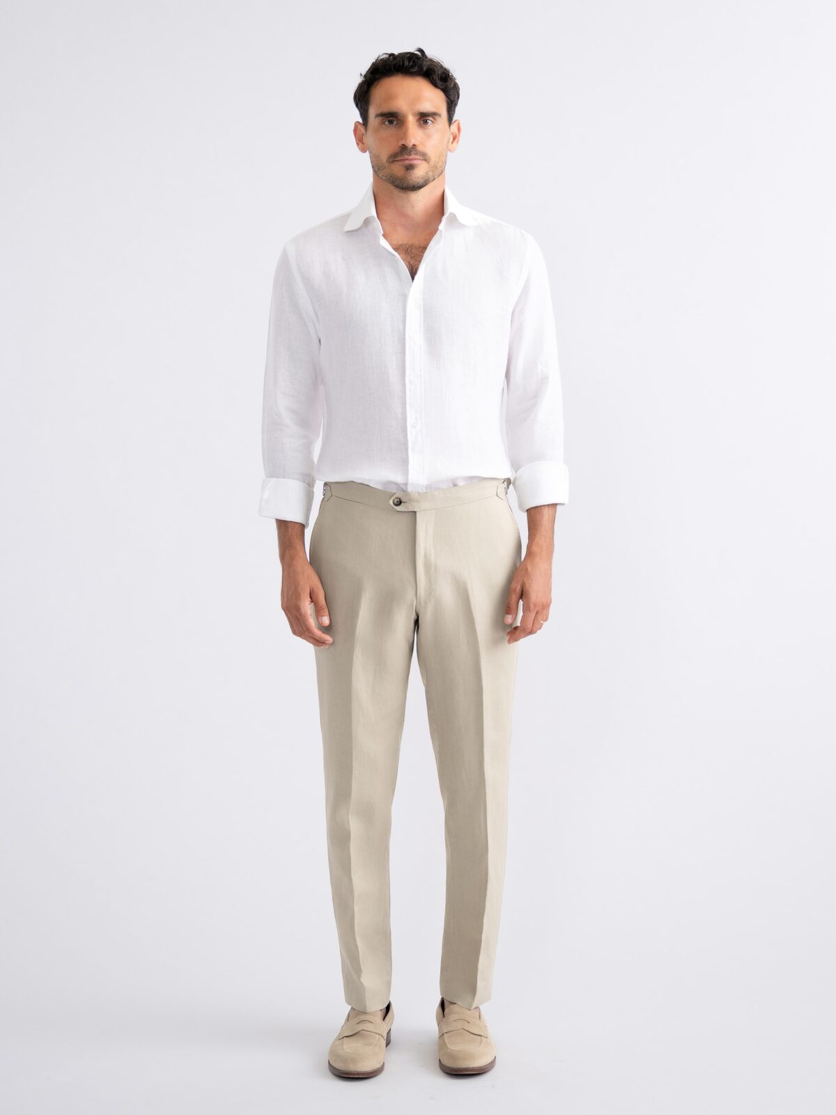 Washed White Linen Shirt