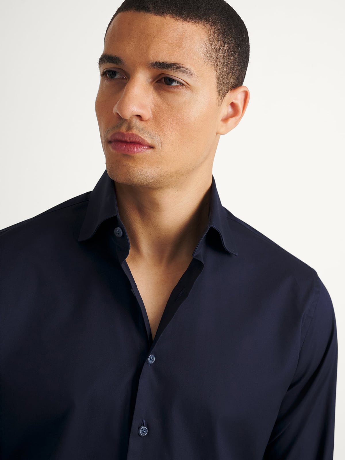 navy blue dress shirt near me Black n Bianco Boys' Signature Sateen Long Sleeve Dress Shirt in Navy