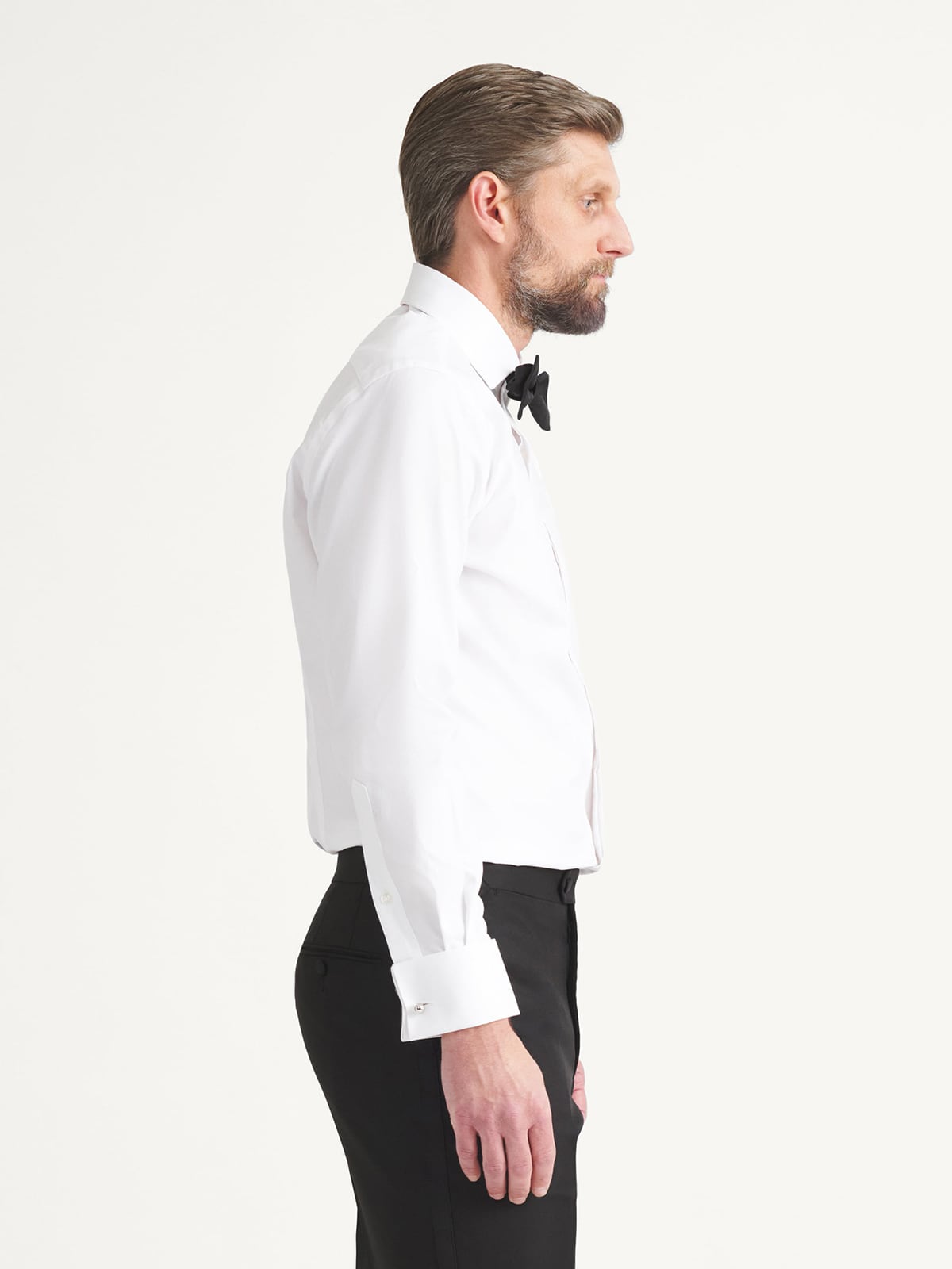 The Covered Placket Tuxedo Shirt in Thomas Mason Wrinkle-Resistant