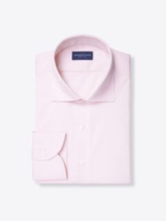 The Thomas Mason 120s Twill Dress Shirt in Pink