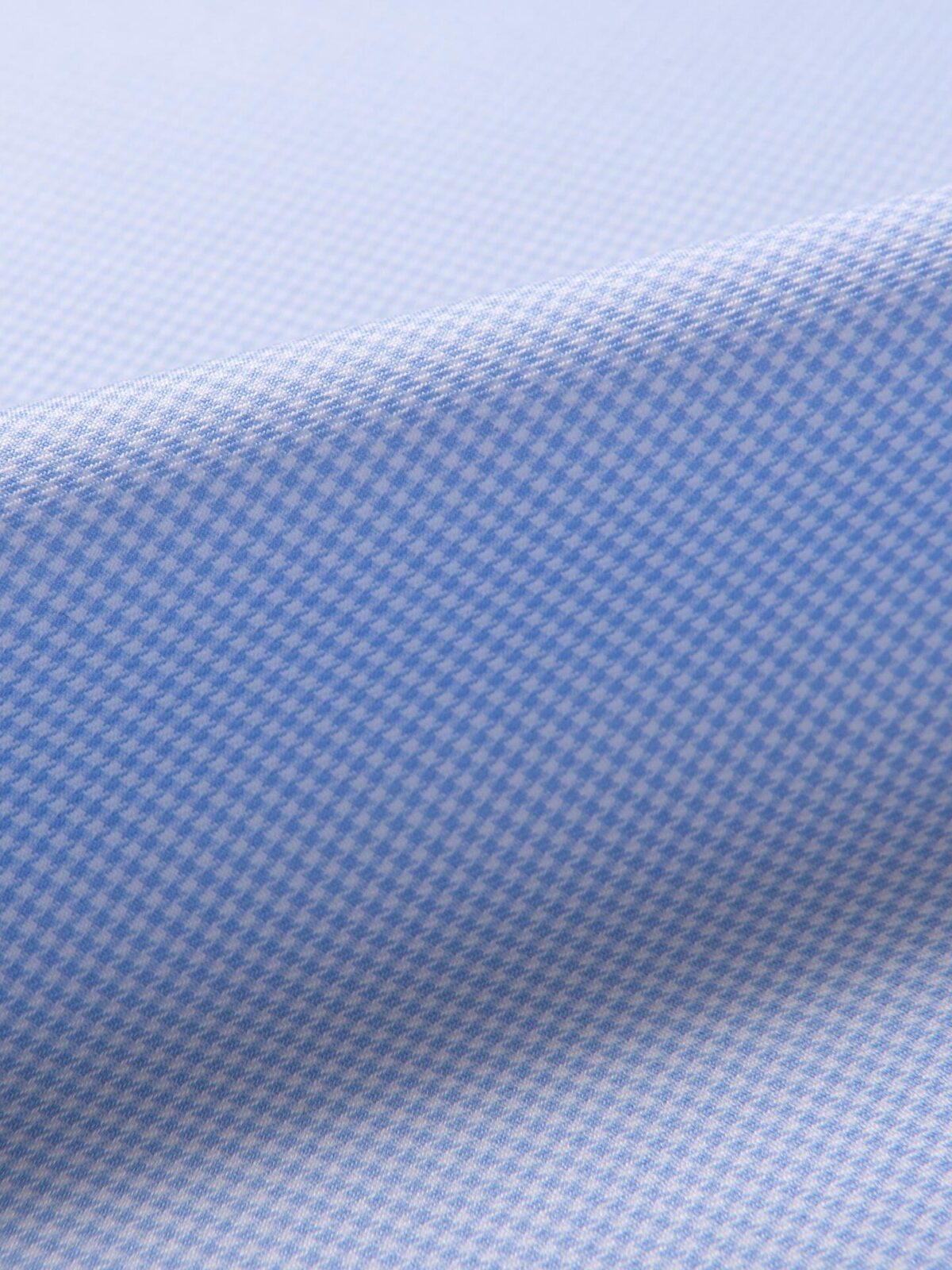 Mayfair Wrinkle-Resistant Light Blue Houndstooth Shirts by Proper Cloth