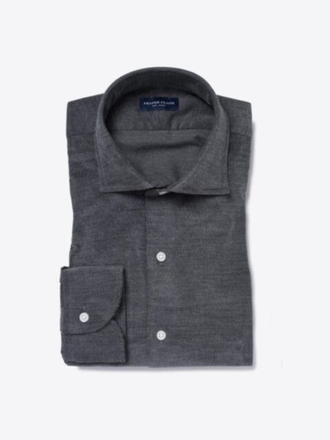 Shop Canclini Dark Grey Melange Corduroy
