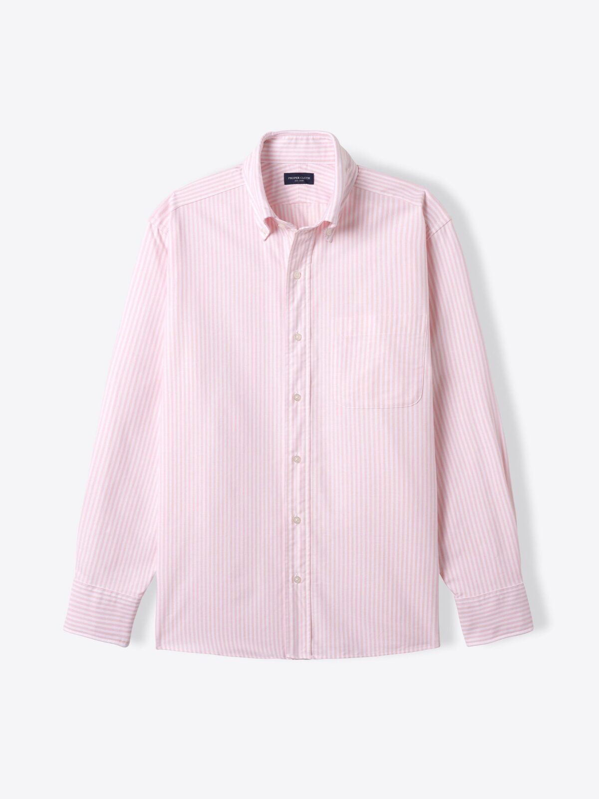 Pink University Stripe Oxford Cloth Fitted Dress Shirt Shirt by Proper ...