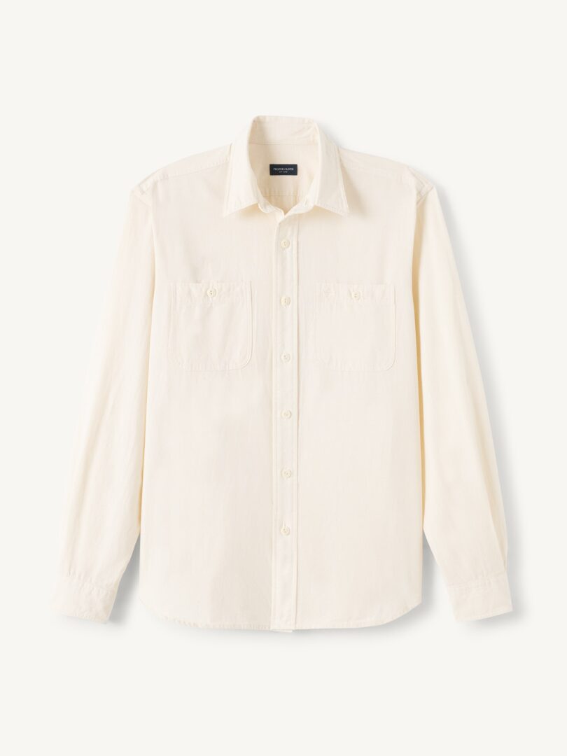Men’s Japanese Natural Slub Chambray Utility Shirt Thumb