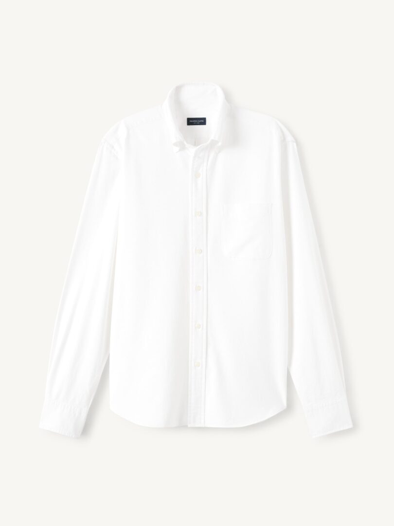 Washed White Lightweight Oxford Product Image