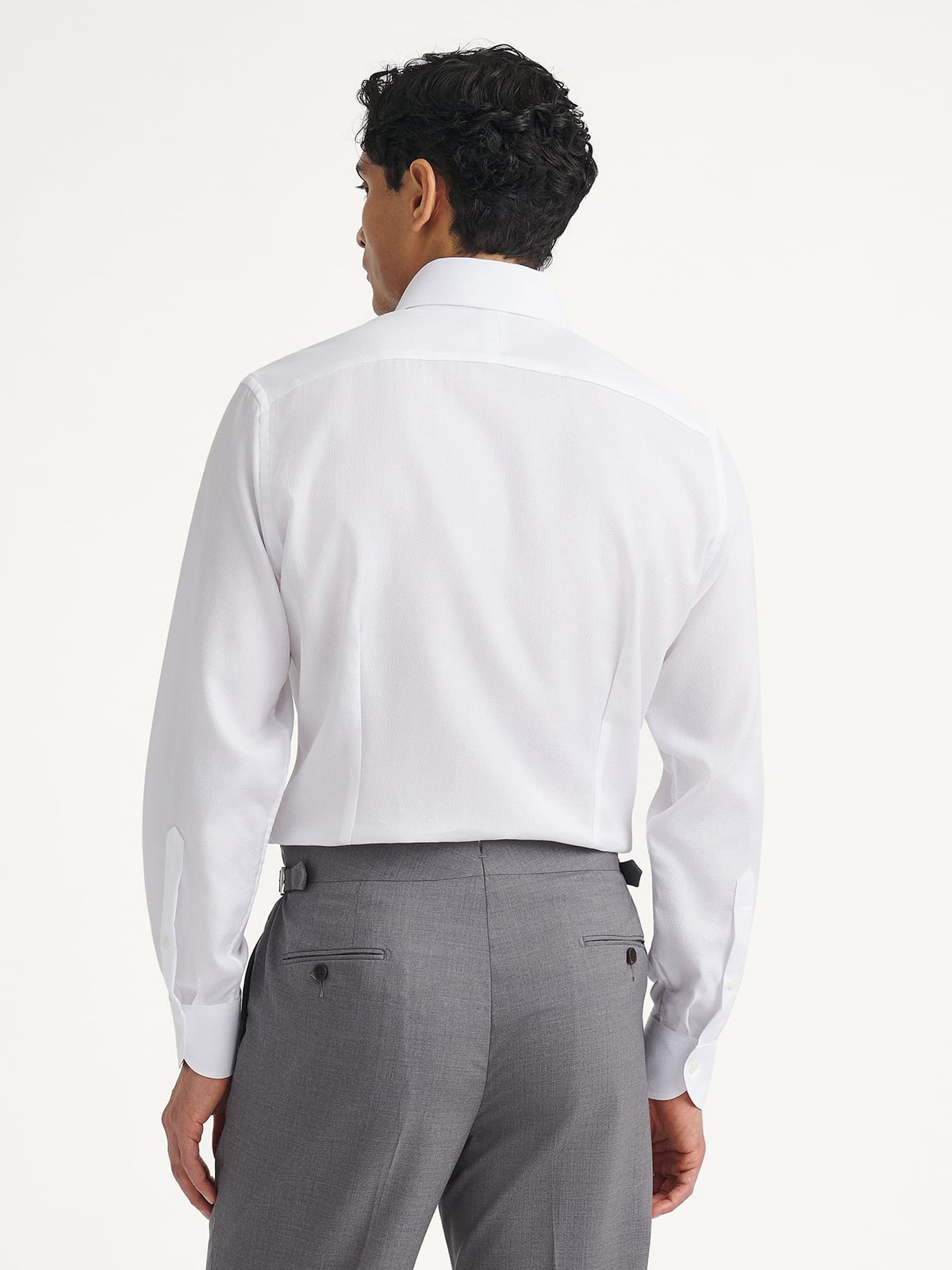 トップス White Mountaineering THOMAS MASON SHIRT The Thomas Mason Giro Inglese Dress Shirt in White