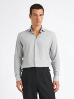 knee length dresses for ladies Men's Grey Long Sleeve Dress Shirt, Stain Repellent, Wrinkle Resistant