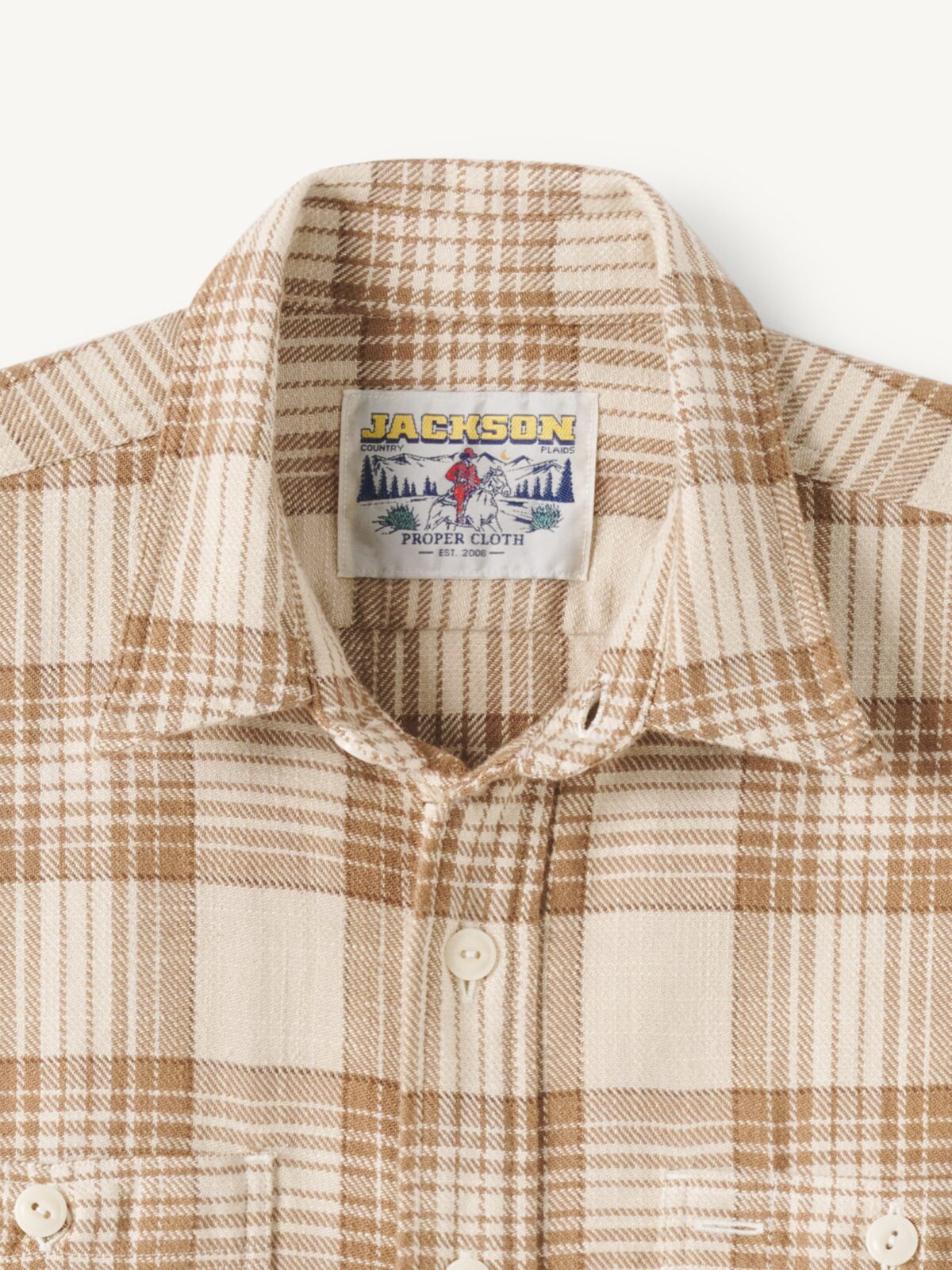 The Jackson Plaid in Tan and Brown