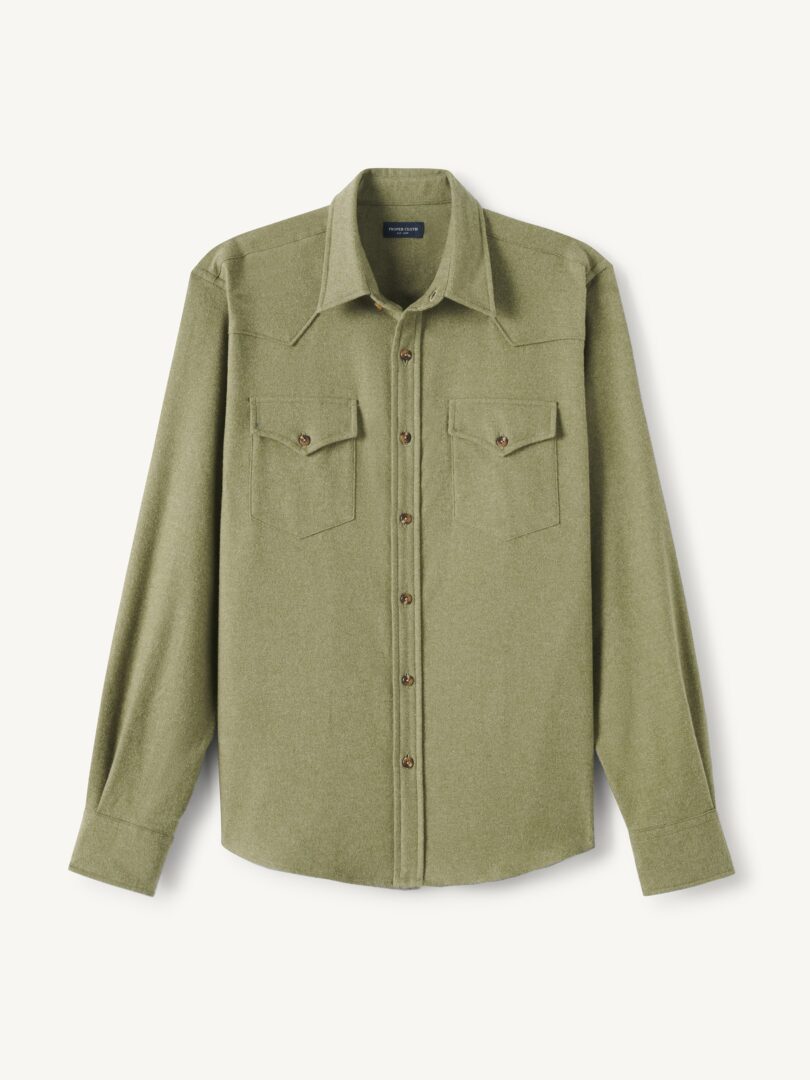 Men’s Teton Sage Melange Western Shirt Thumb