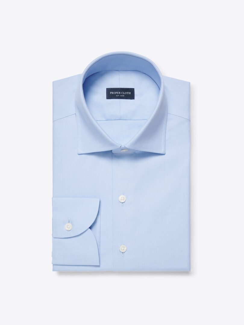 Men’s Thomas Mason Blue 100s Fine Twill Thumb