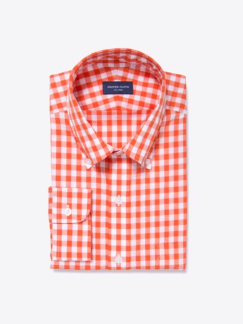 Shop Orange Large Gingham