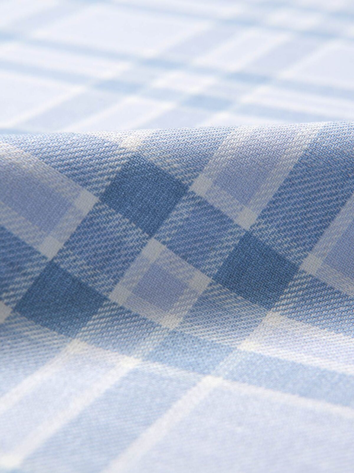 U02: Royal Blue & Black Organic Flannel Plaid, 100% Cotton, 44 wide. $8.99  per half yard.