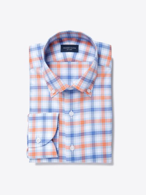 Shop Lisbon Orange Multi Check