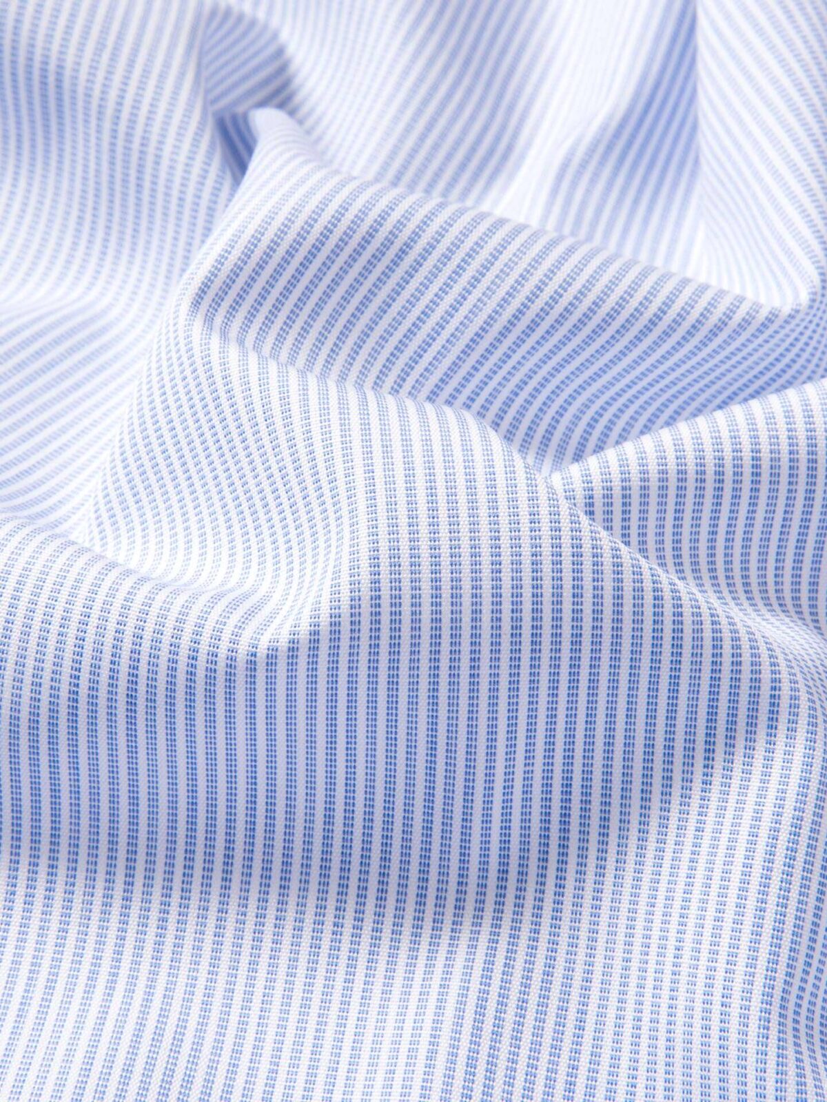 Thomas Mason Blue End-on-End Stripe Shirts by Proper Cloth