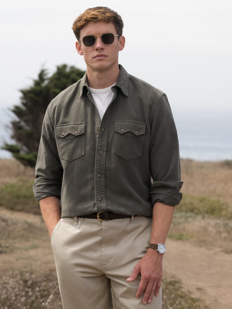 Italian Fatigue Cotton Stretch Chamois Sawtooth Thumb Detail