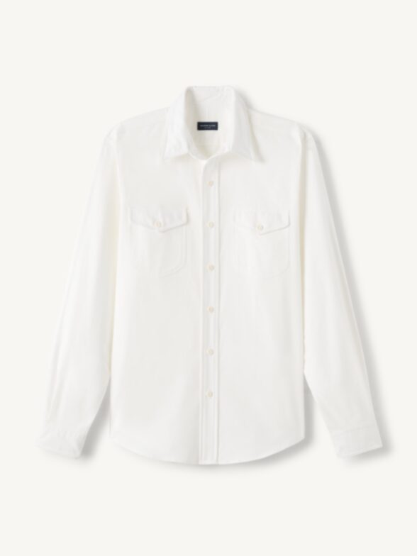 Thumb Photo of Off White Brushed Oxford Work Shirt