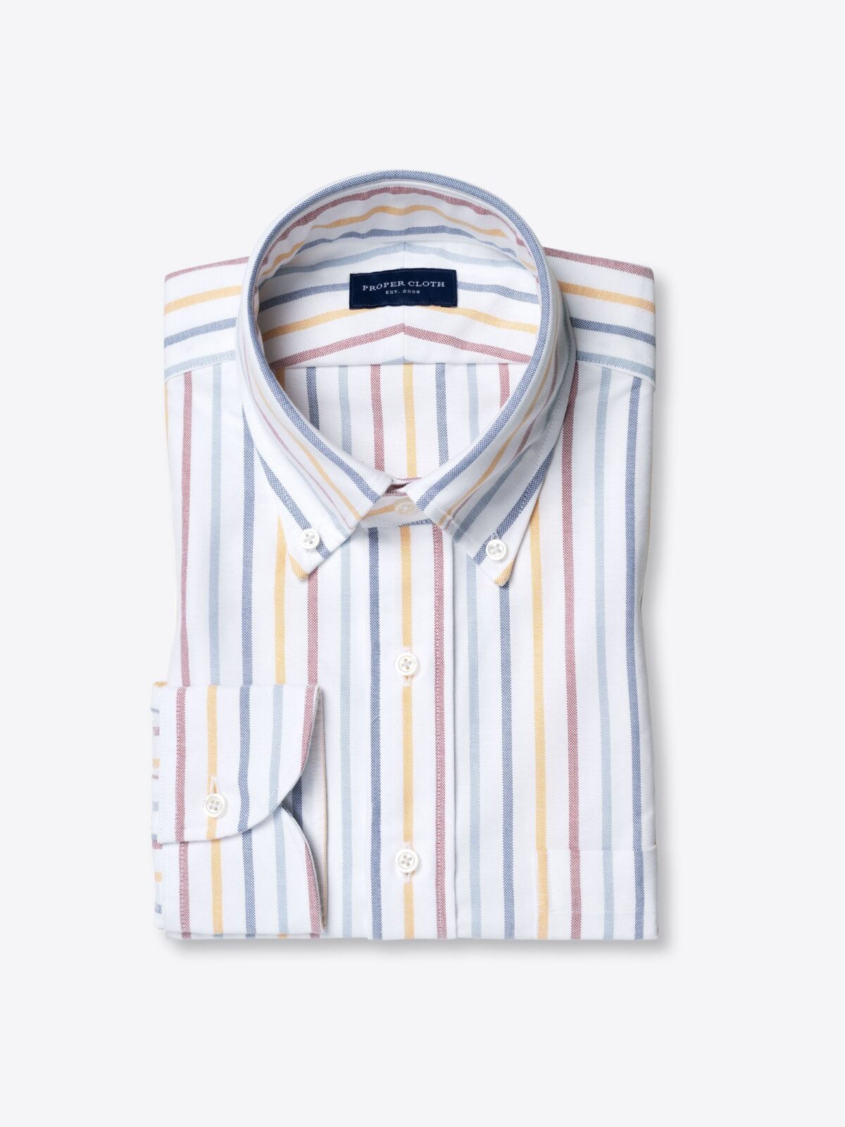 Make your own pink herringbone stripe made-to-measure shirt