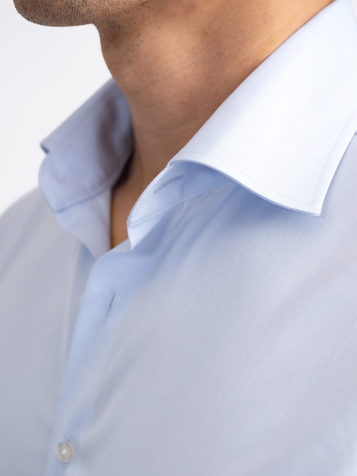 【FOUNDOUR】REGULAR COLLAR SHIRT BLUE FOUNDOUR REGULAR COLLAR SHIRT SAX | CASANOVA&CO (カサノヴァ