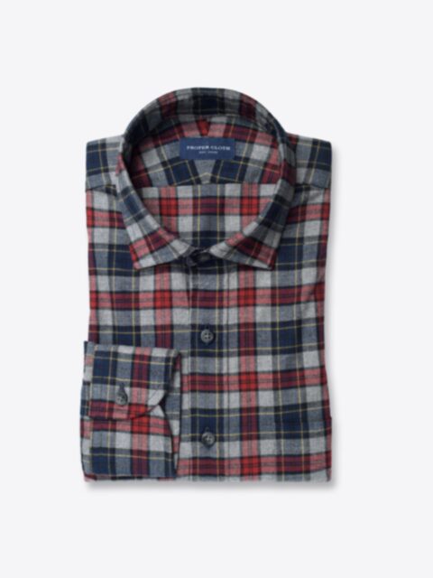Shop Stowe Red and Blue Tartan Flannel