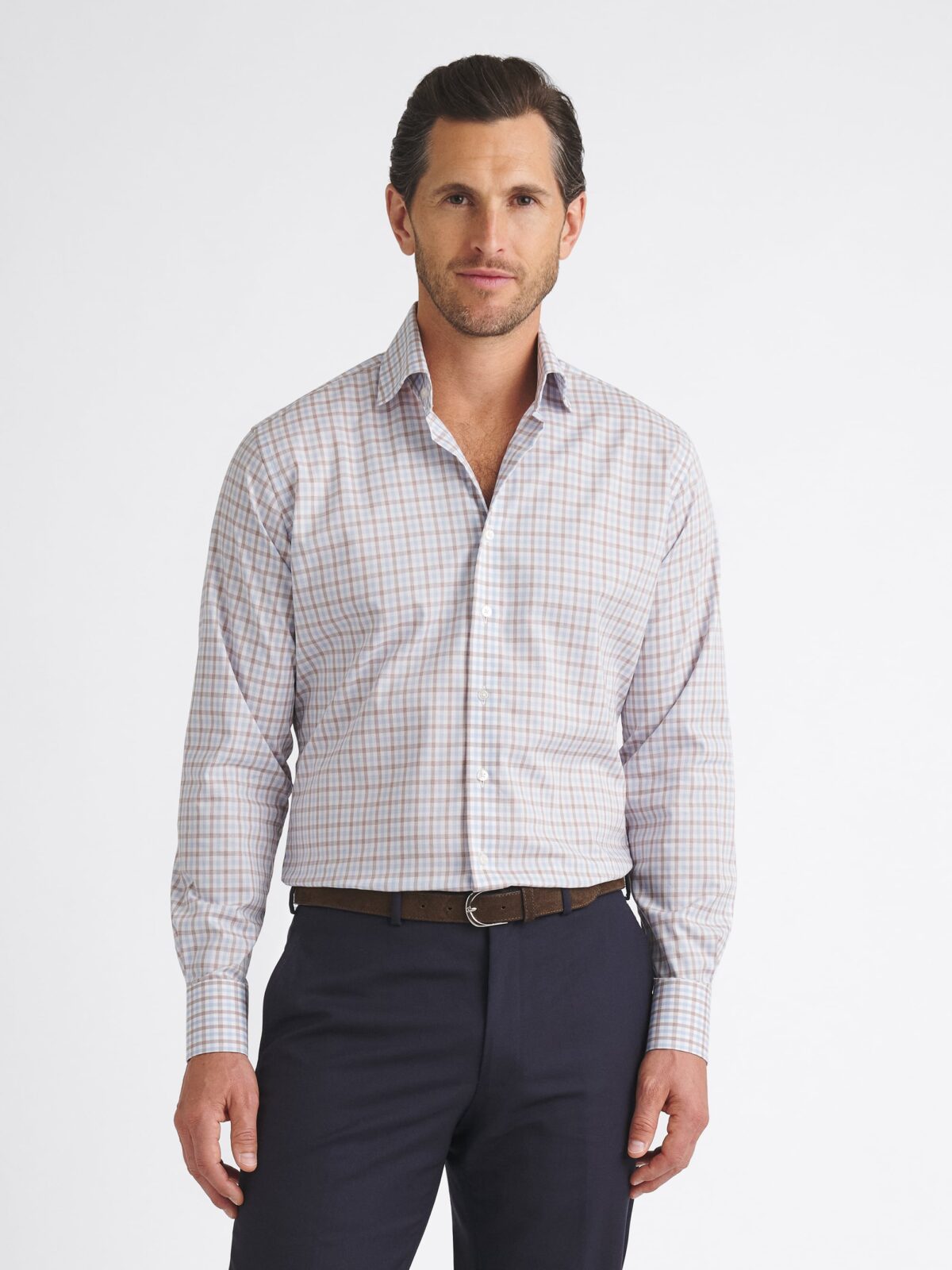 トップス W broadcloth trad check shirt 2 OVY W broadcloth trad check shirt 2 OVY