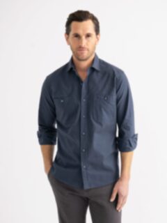 トップス 40s 5 BROTHER black chambray shirt Five Brother Heavy Chambray Work Shirt Black – Hand-Eye Supply