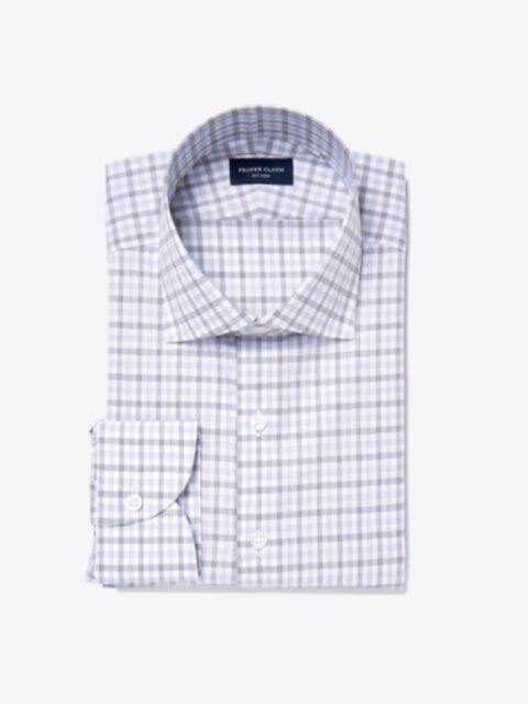 Shop Thomas Mason Grey End-on-End Check