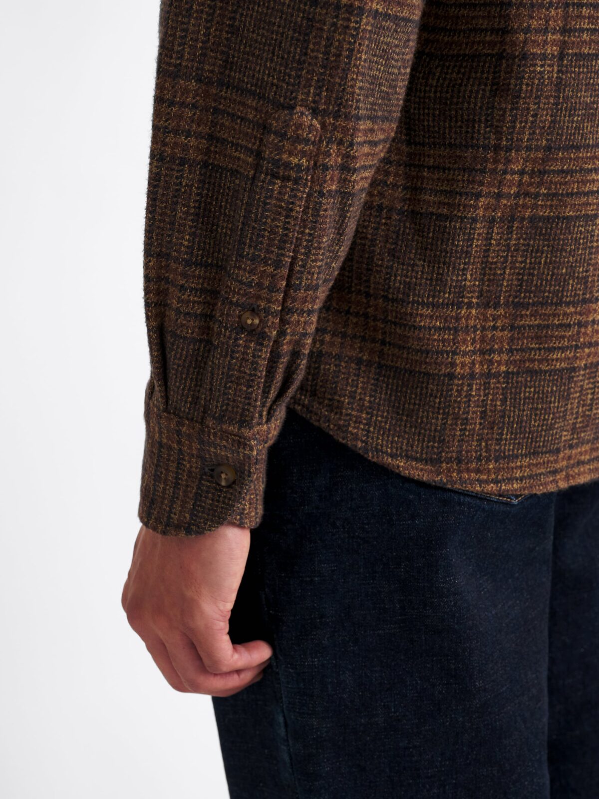 The Japanese Low Twist Shirt in Hickory Glen Plaid