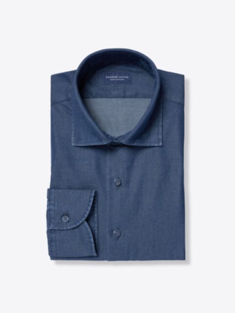 Shop Albiate Washed Indigo 80s Denim