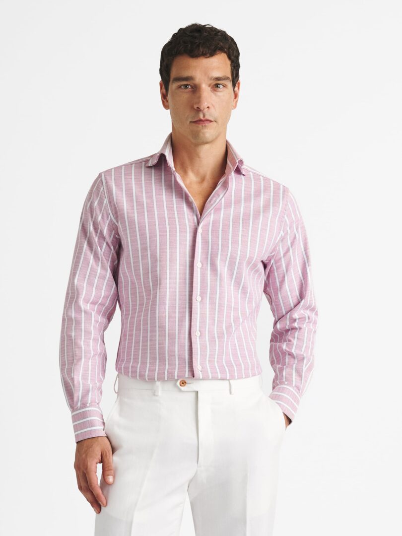 Amalfi Red White and Blue Stripe Stretch Pique Thumb Detail
