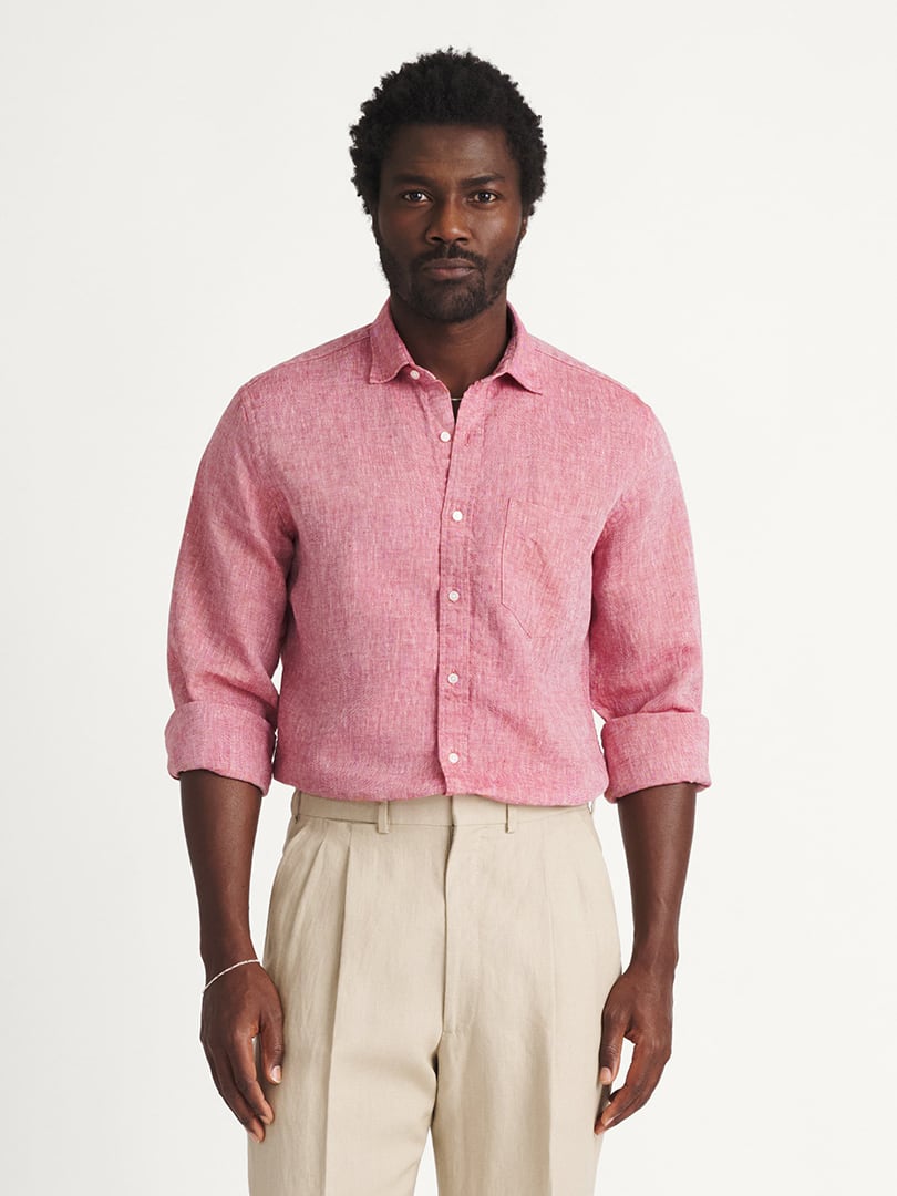 The Washed Linen Shirt Detail