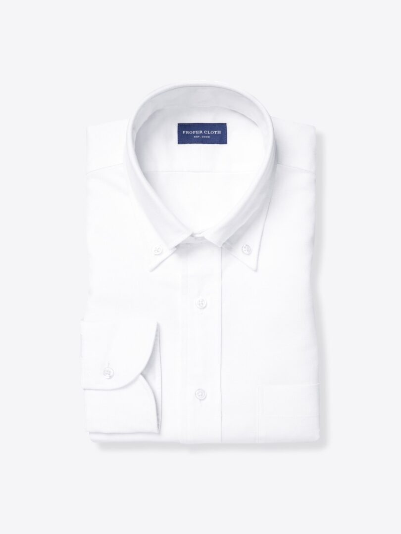 Portuguese Off White Cotton and Hemp Oxford 